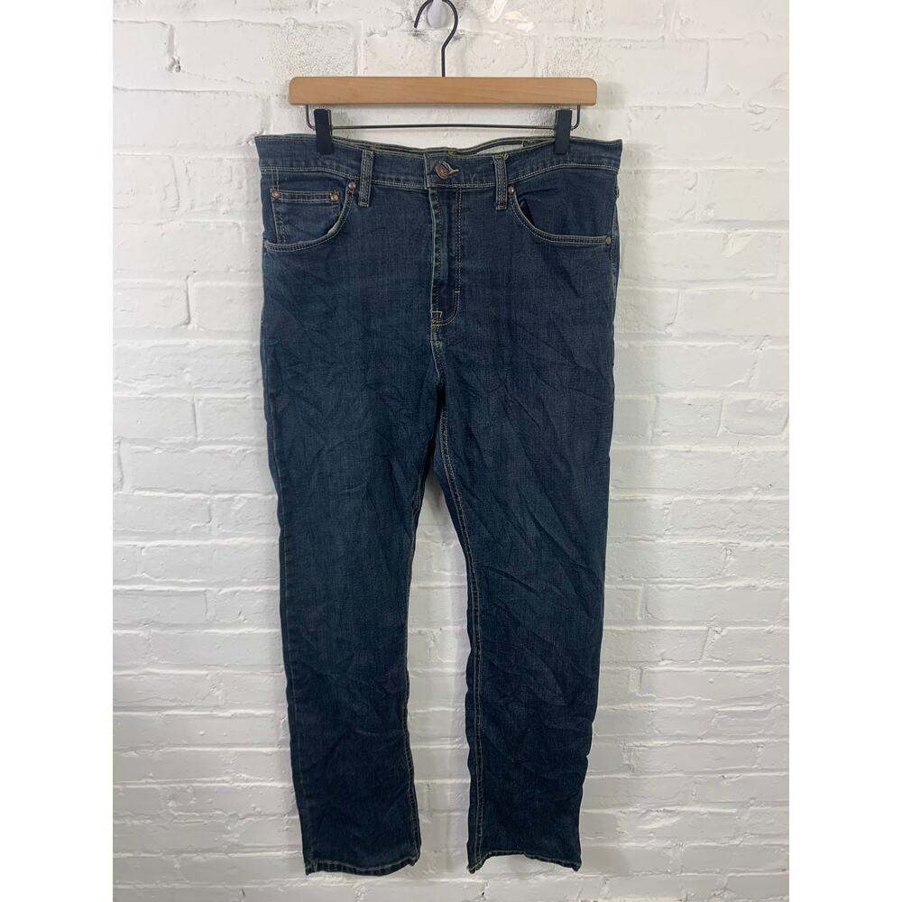 Wrangler Women's Slim Straight Leg Denim Jeans Stretch Blue Size 34/32